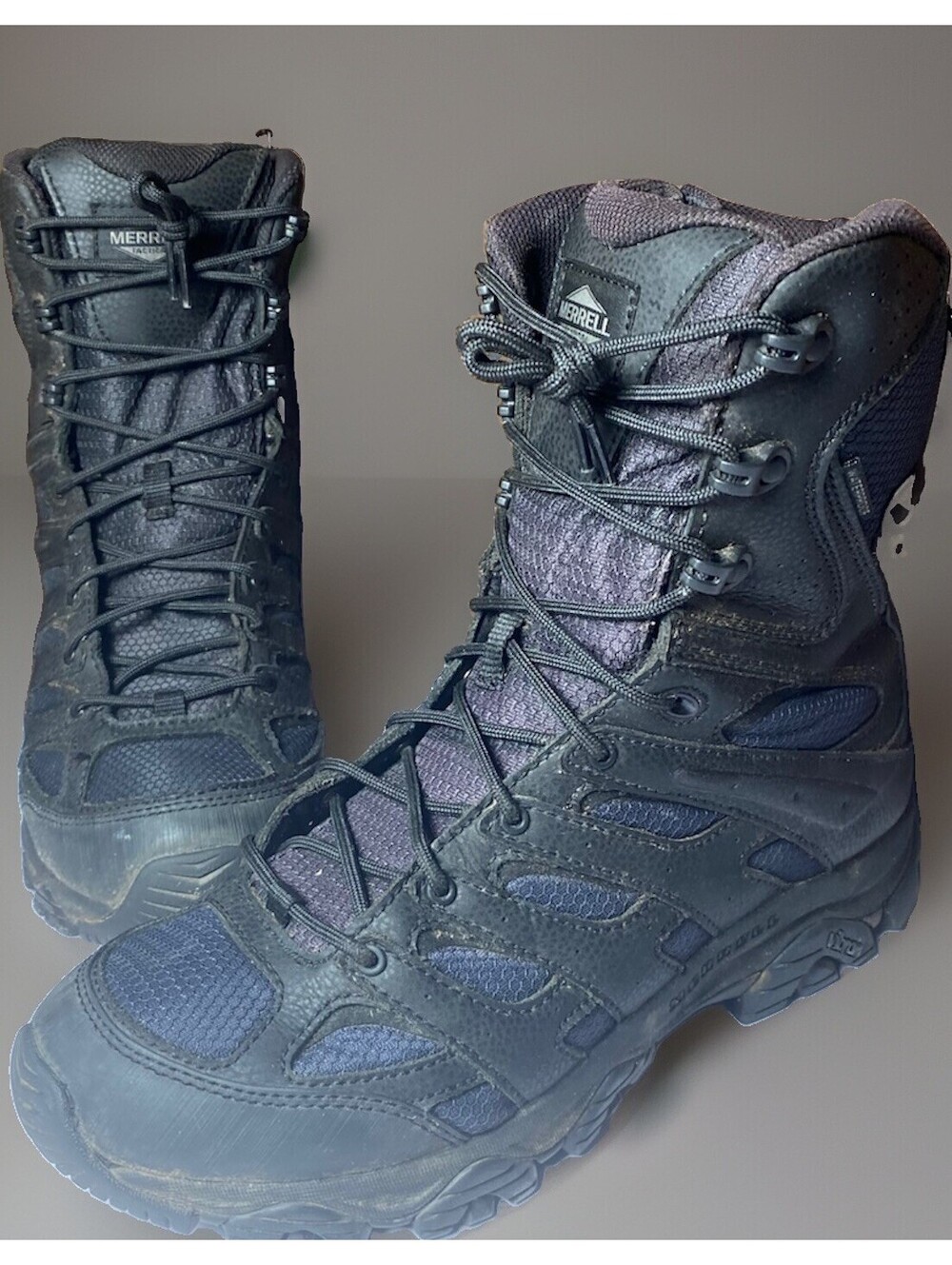 Merrell Men's Moab 3 8" Tactical Zip Waterproof Boot, Blk, Size: 10.5